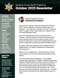 October 2025 Chaplain Newsletter